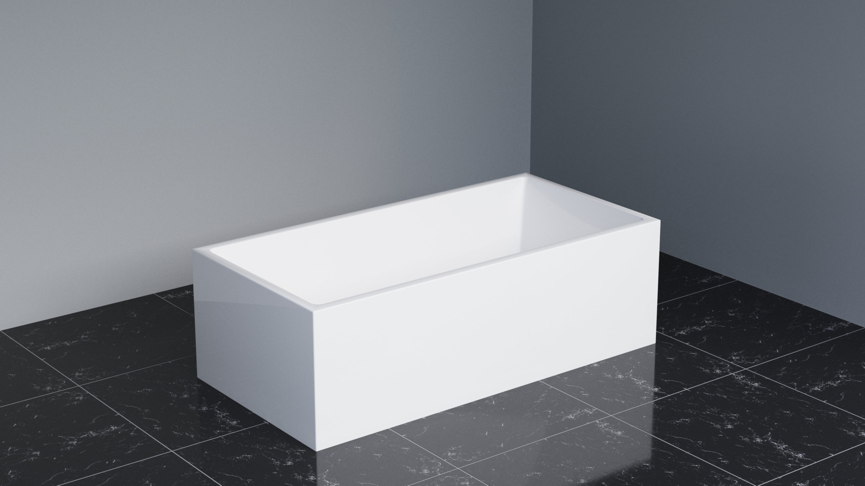 Badekar - Quadro Slim 140 Blank