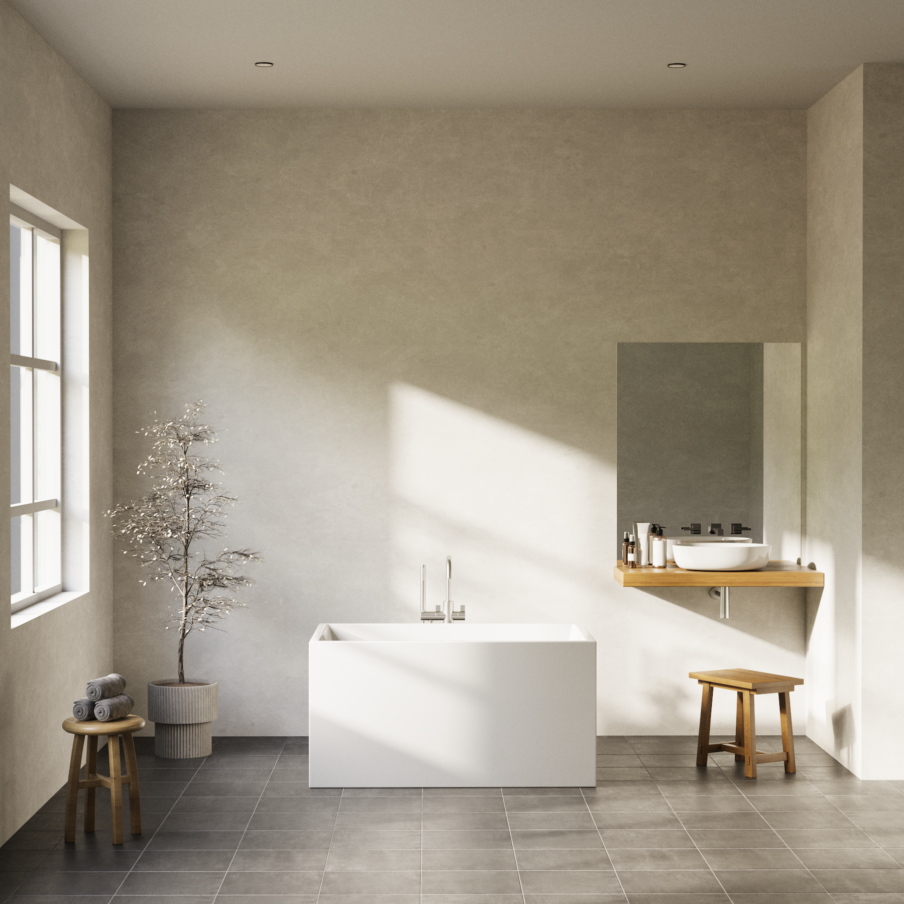 Badekar - Quadro Slim 110 Blank