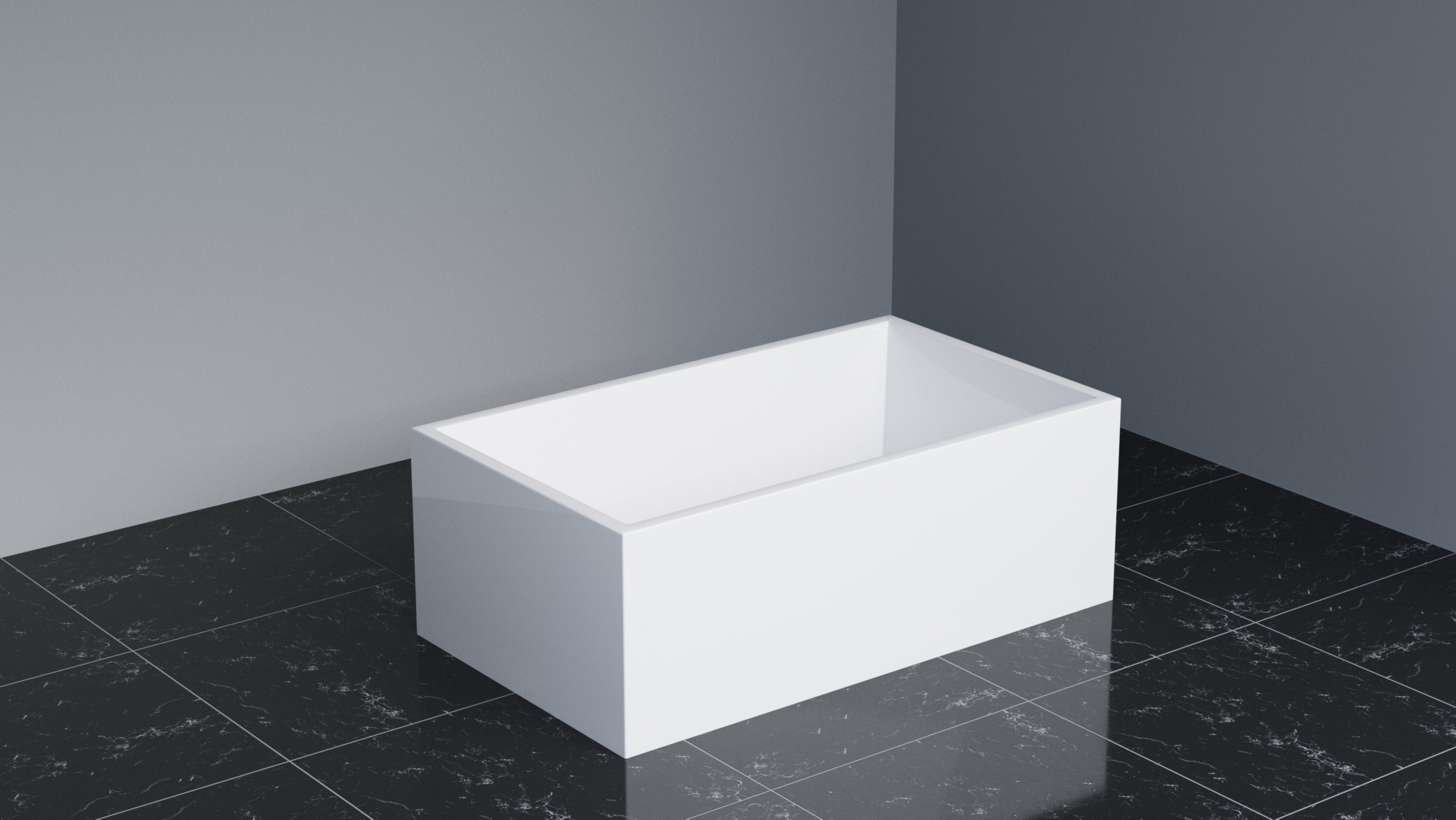 Badekar - Quadro Slim 120 Blank