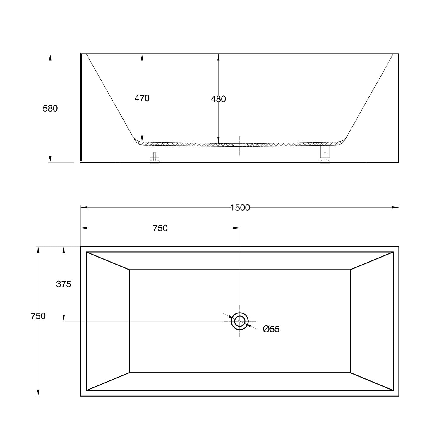 Quadro Ultraslim 150 - Mat Akryl