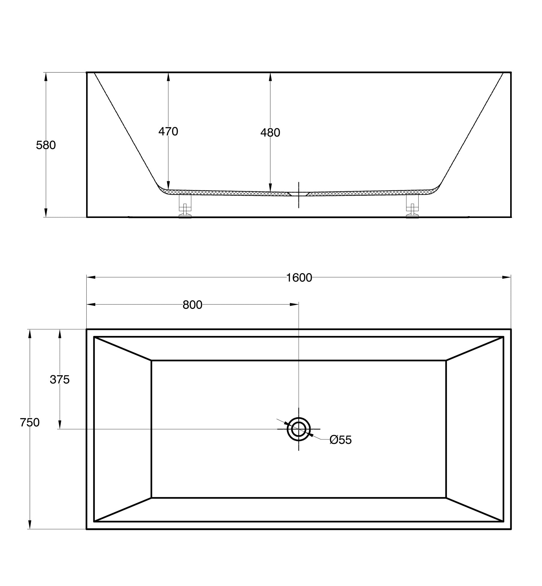 Quadro Ultraslim 160 - Mat Akryl