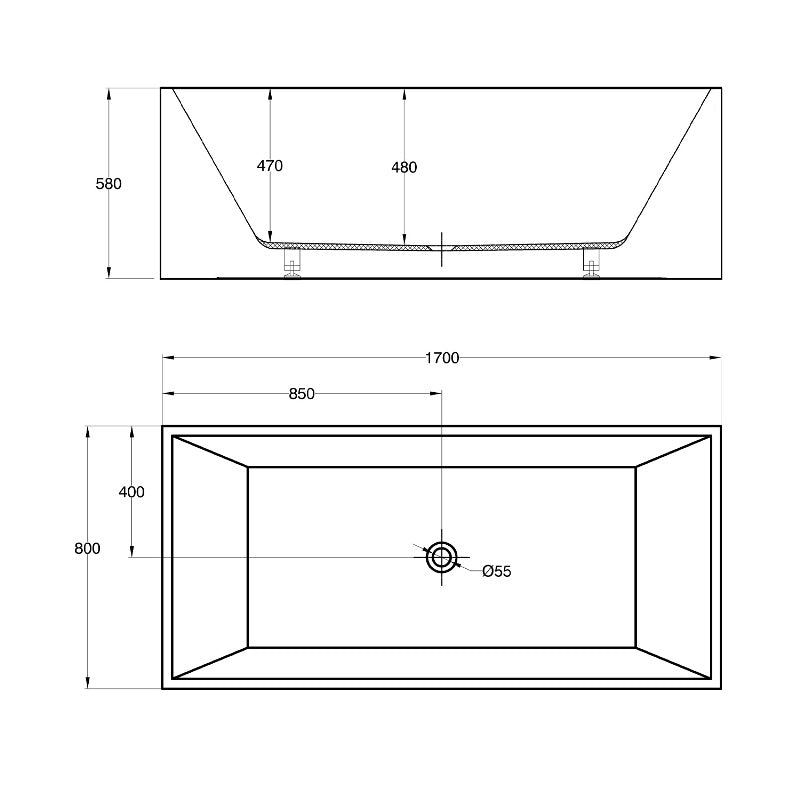 Quadro Ultraslim 170 - Mat Akryl
