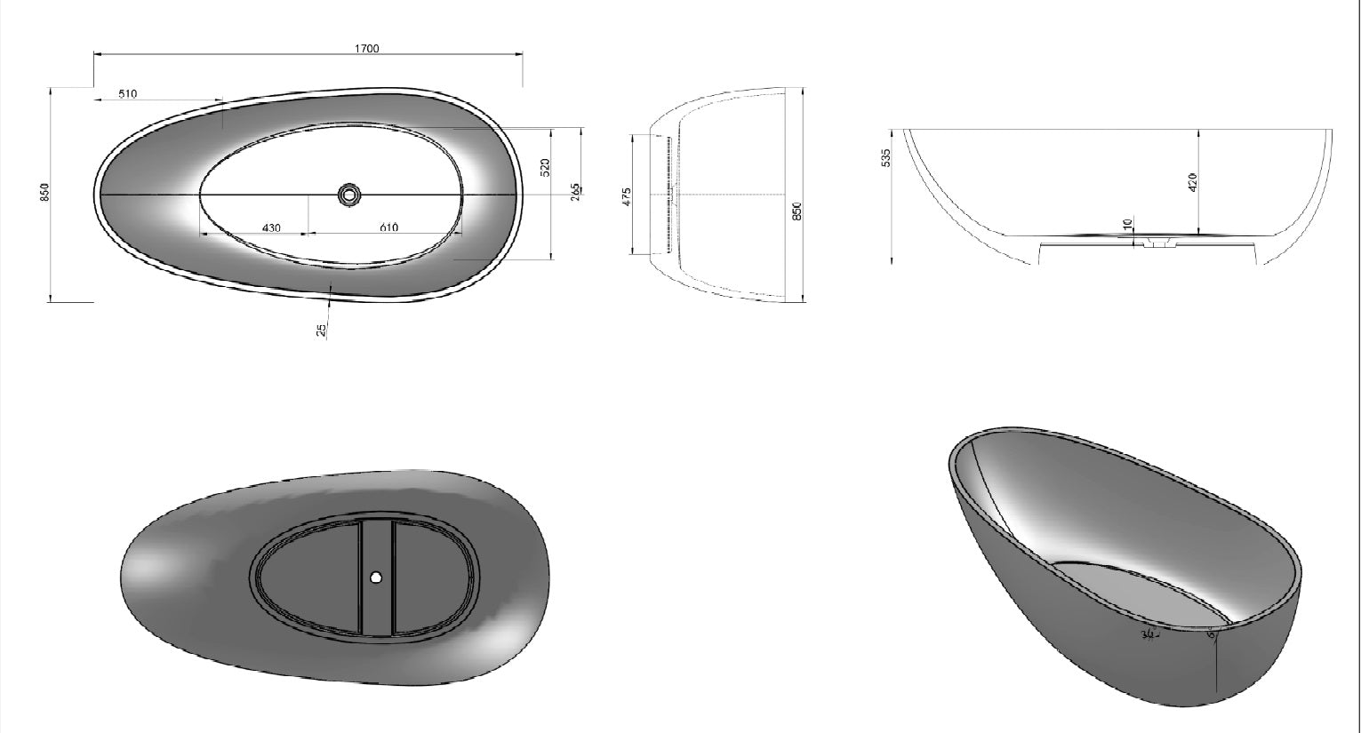 Napoli 170 - Italiensk stenbadekar.
